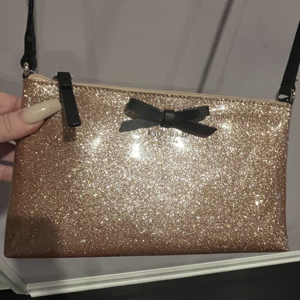 Kate Spade Amy Pink Shimmer Crossbody Bag